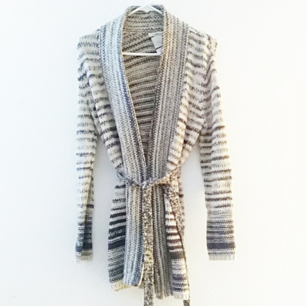 ✨HP🥳 Caslon Grey & Cream Sweater Sz XS Petite
